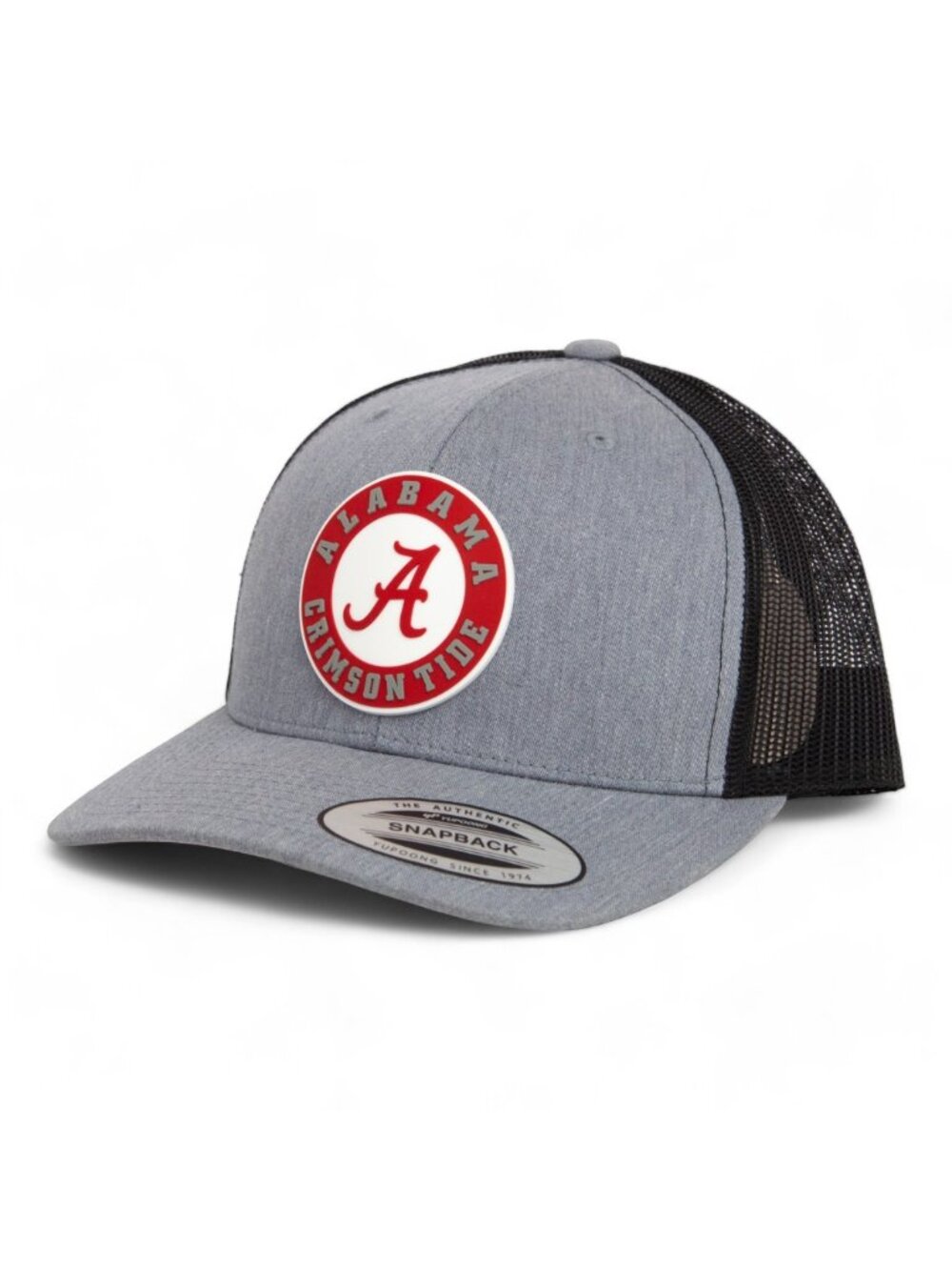 Alabama Crimson Tide YP Snapback Hat- Heather Grey/ Black